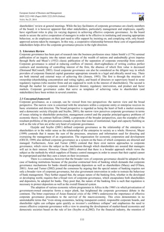 Corporate governance and organizational performance in the nigerian ...
