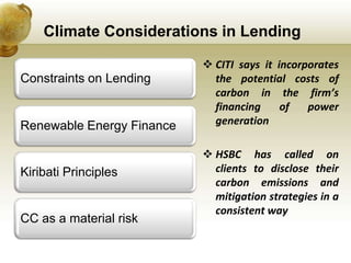 Corporate Governance &amp; Climate Change