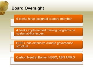 Corporate Governance &amp; Climate Change