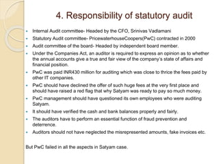 governance failure at satyam case analysis