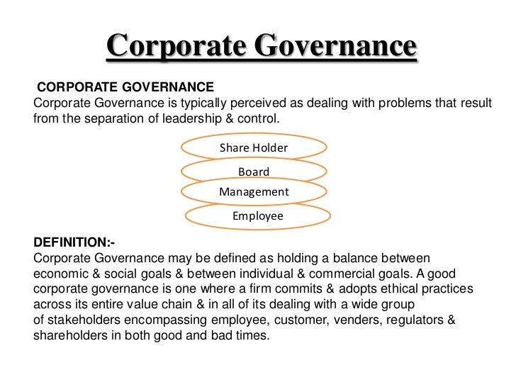 poor corporate governance case study