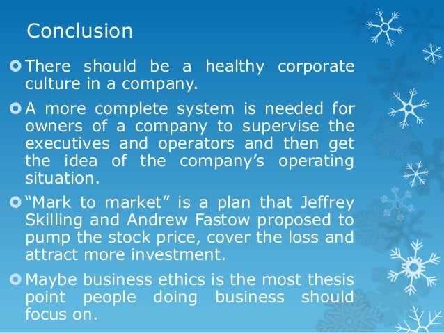 3 describe the corporate culture at enron Economics & business journal: inquiries & perspectives 156 volume 3 number 1 october 2010 corporate crime: a comparison of culture at enron and satyam. 3 describe the corporate culture at enron Economics & business journal: inquiries & perspectives 156 volume 3 number 1 october 2010 corporate crime: a comparison of culture at enron and satyam.