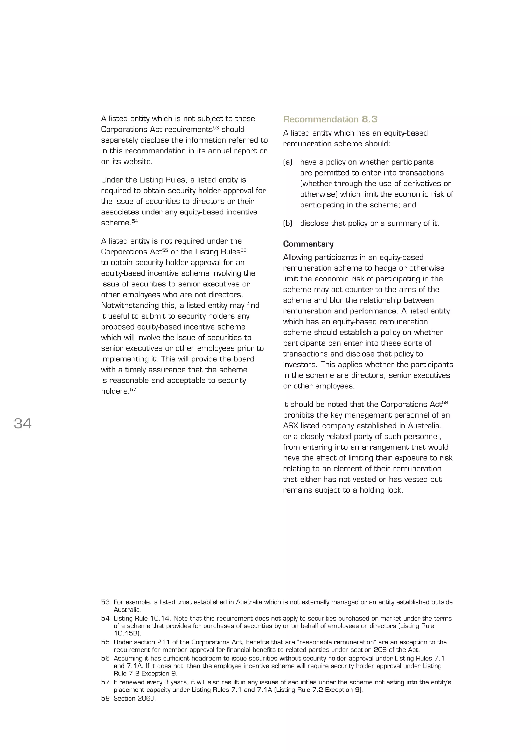 ASX Corporate Governance Principles & Recommendations | PDF