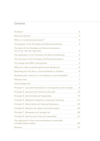 ASX Corporate Governance Principles & Recommendations | PDF
