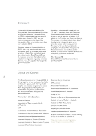 ASX Corporate Governance Principles & Recommendations | PDF