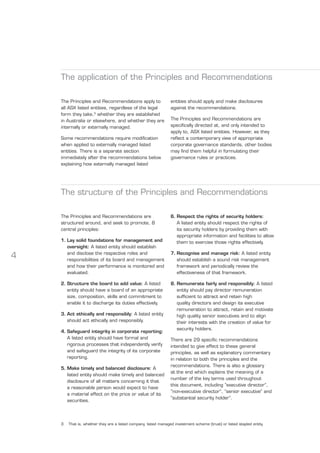 ASX Corporate Governance Principles & Recommendations | PDF