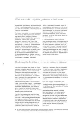 ASX Corporate Governance Principles & Recommendations | PDF