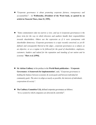 Where money is raised through public issues etc., the company will have to disclose the uses/ applications of funds according to major categories ( capital expenditure, working capital, marketing costs etc) as part of quarterly disclosure of financial statements.Further, on an annual basis, the company will prepare a statement of funds utilized for purposes other than those specified in the offer document/ prospectus and place it before the audit committee.<br />The company will have to publish its criteria for making its payments to non-executive directors in its annual report. Clause 49 contains both mandatory and non mandatory requirements.<br />Mandatory requirements refer primarily to:<br />Board of Directors with respect to their composition, independence, procedures, code of conduct and disclosures;
