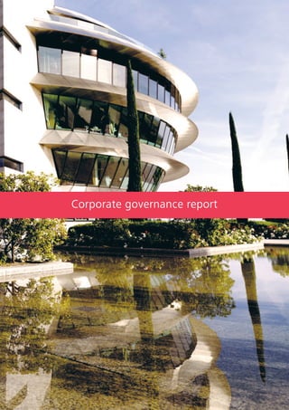 Corporate governance report
 