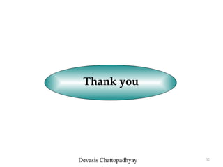 Thank you




Devasis Chattopadhyay   32
 