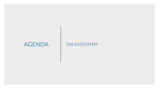 AGENDA THE ECOSYSTEM
 