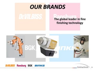 4
The global leader in fine
finishing technology
OUR BRANDS
 