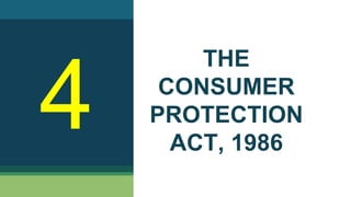 THE
CONSUMER
PROTECTION
ACT, 1986
4
 