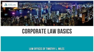 Corporate Law Basics