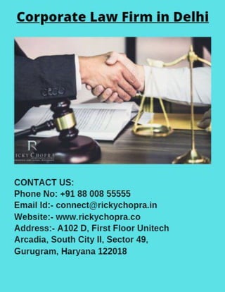 Corporate Law Firm in Delhi