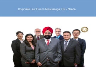 Corporate Law Firm In Mississauga, ON - Nanda
 