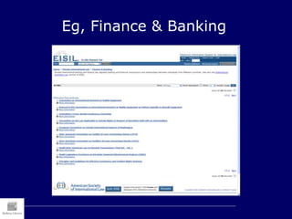 Eg, Finance & Banking
 
