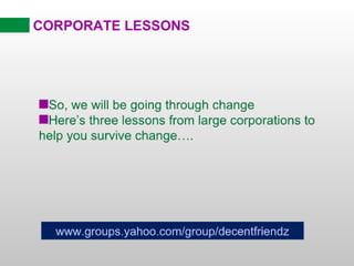 Corporate Lessons