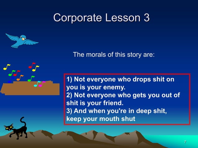 Corporate Lessons Ppsx Birds Pets
