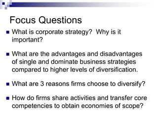 Corporate Level Strategy | PPT