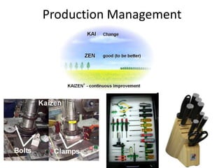 Production Management
 