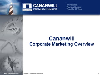 Cananwill Corporate Marketing Overview 