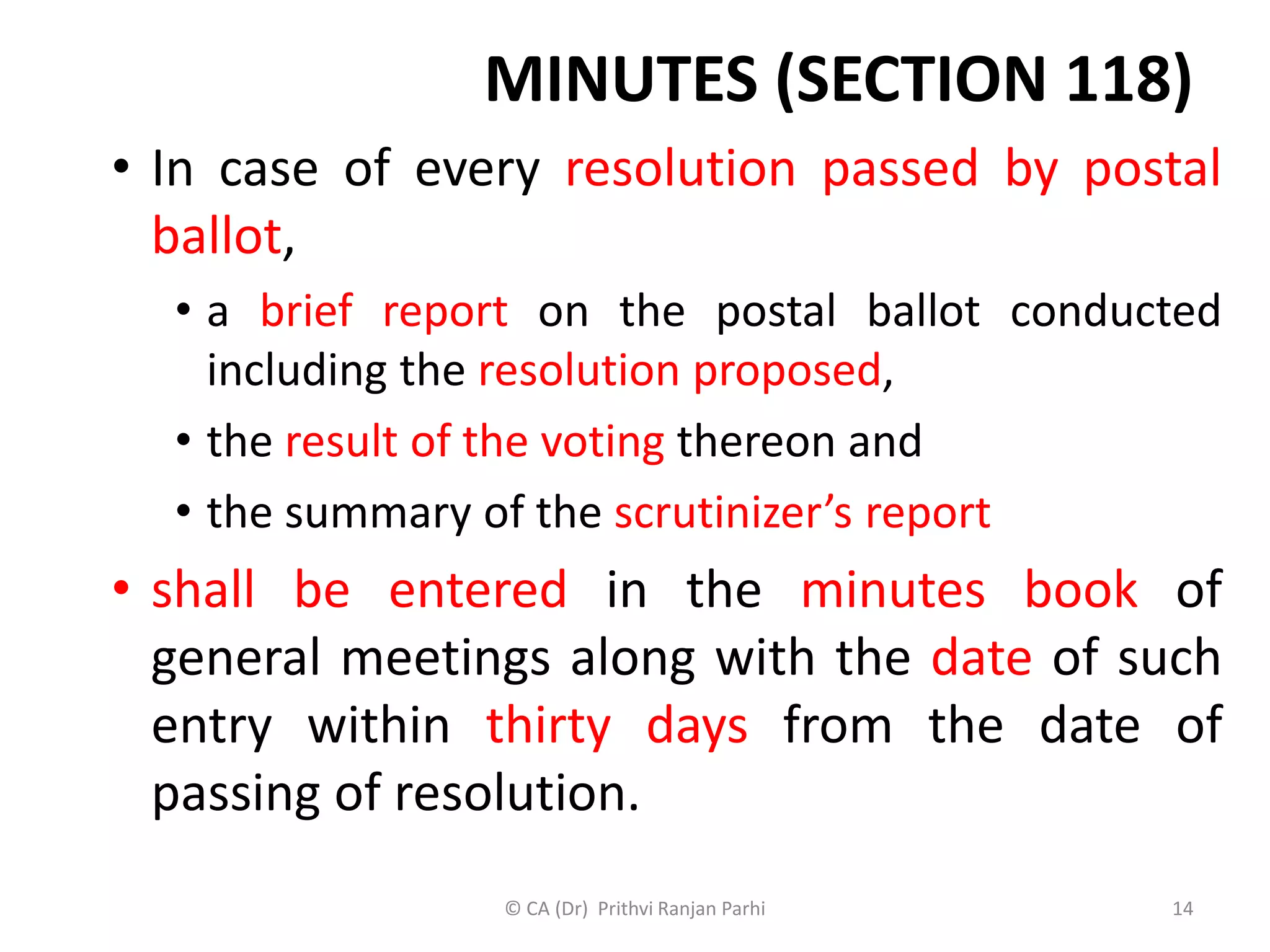 Corporate meeting minutes | PDF