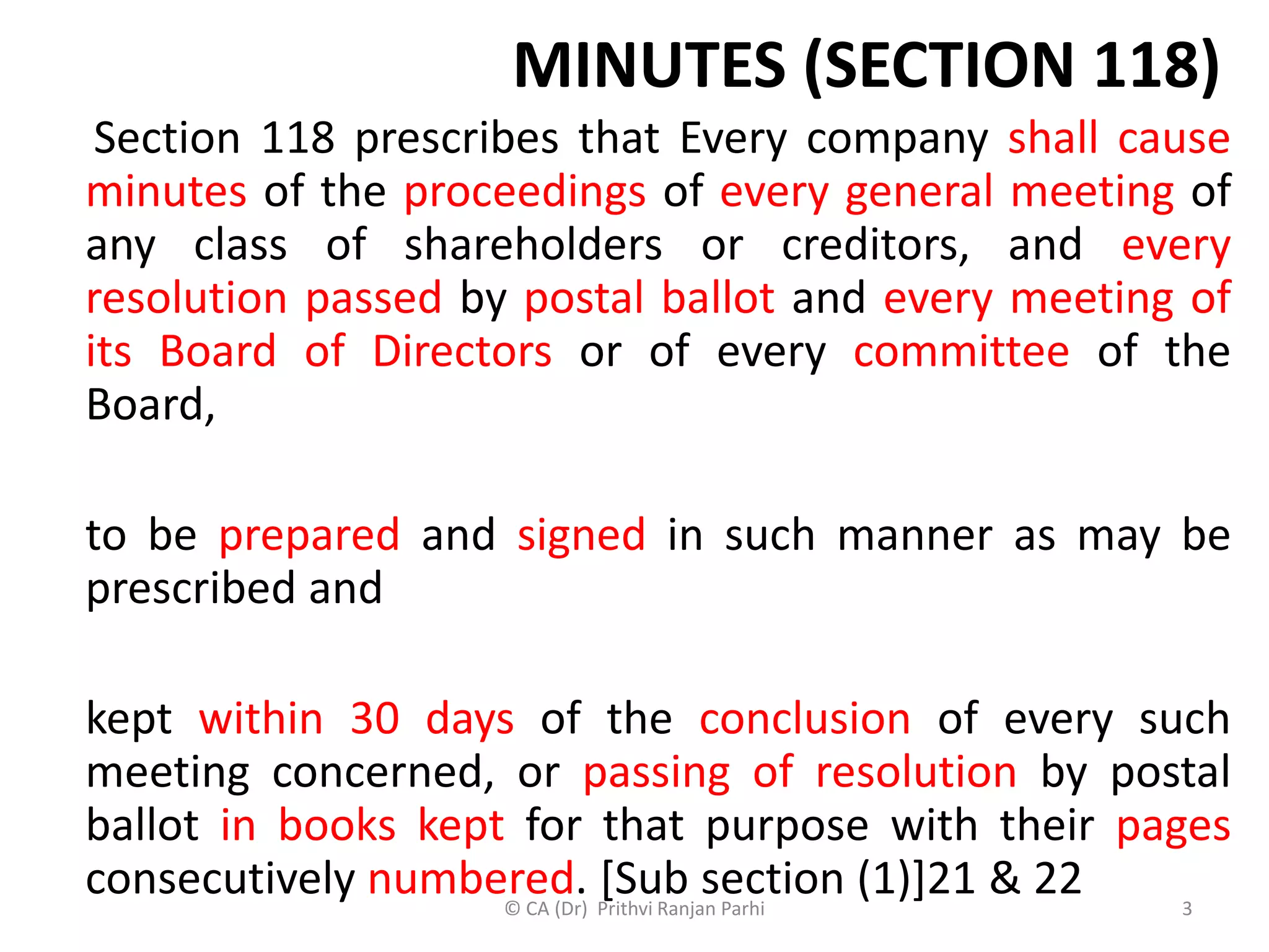 Corporate meeting minutes | PDF