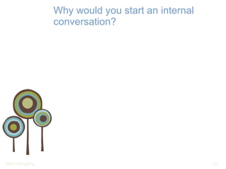 Why would you start an internal conversation? 