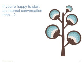 If you’re happy to start an internal conversation then…? 