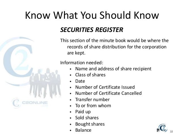 sample of corporate minutes