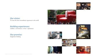 Our vision:
                        To create the most extraordinary experiences in the world



                        Building experiences:
                        (exhibits + enviroments + events = experiences)



                        Our promise:
                        Imaginative thinking




© 2008 kubik inc. All rights reserved. 'kubik', 'think kubik' and 'beyond imagination' are registered trademarks of kubik Inc.   thinkubik.com
 