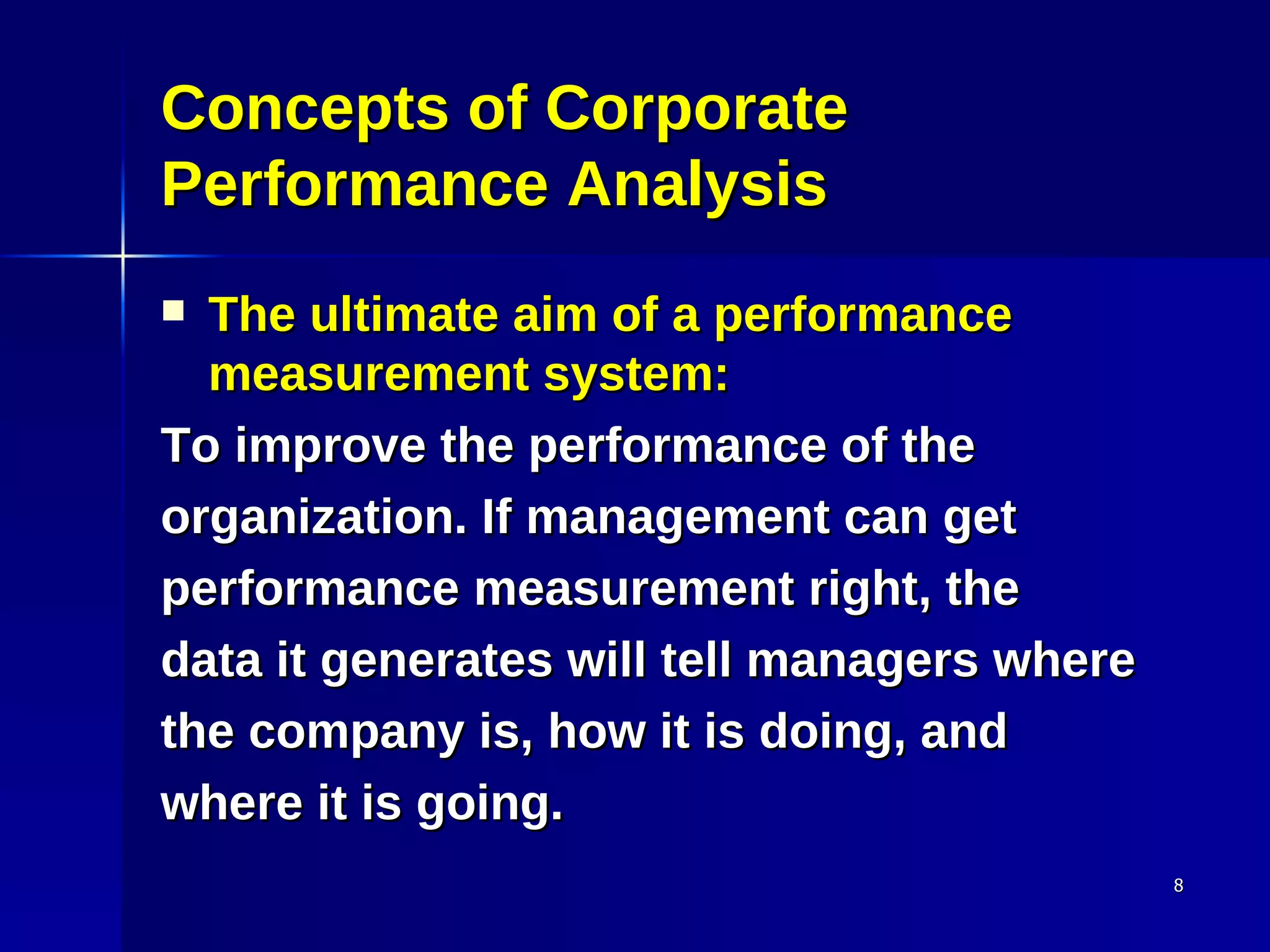 Corporate performance analysis | PPT