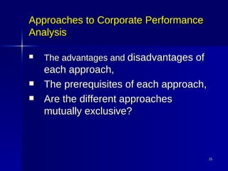 Corporate performance analysis | PPT