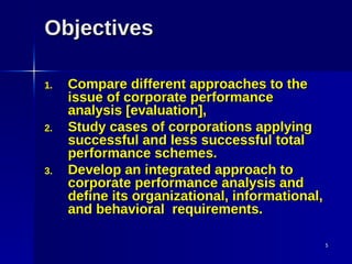 Corporate performance analysis | PPT
