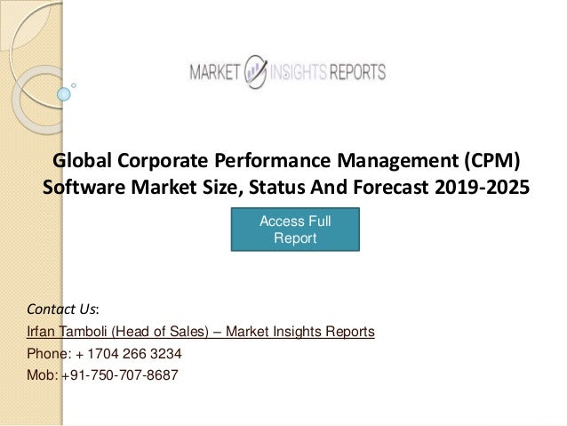 Global Corporate Performance Management Cpm Software Market Size S