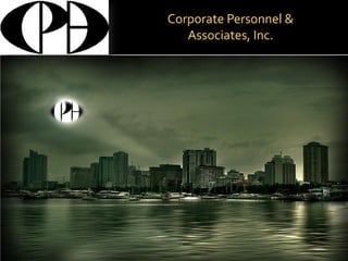 Corporate Personnel &
   Associates, Inc.
 