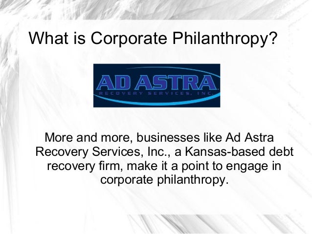 corporate philanthropy