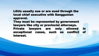 Comprehensive Overview of Local Government Units' Corporate Powers and ...