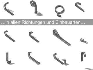 …in allen Richtungen und Einbauarten…
 