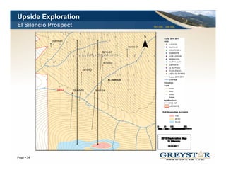 Upside Exploration
El Silencio Prospect   TSX:GSL AIM:GSL




                                         YOUR LOGO
Page 34
 