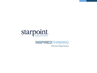 INSPIRED THINKING Proven Experience 