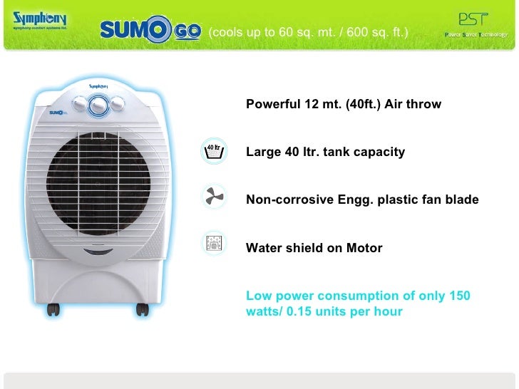 symphony air cooler sumo jr price