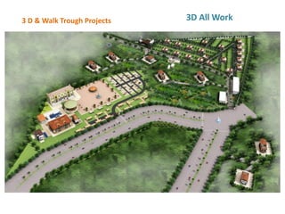 3 D & Walk Trough Projects 3D All Work
 
