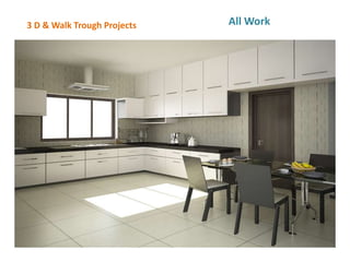 3 D & Walk Trough Projects All Work
 