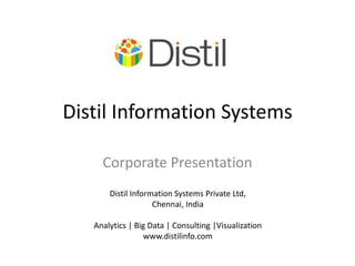 Corporate presentation - Distil Info | PPTX