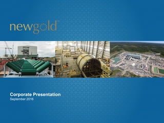 Corporate Presentation
September 2016
 