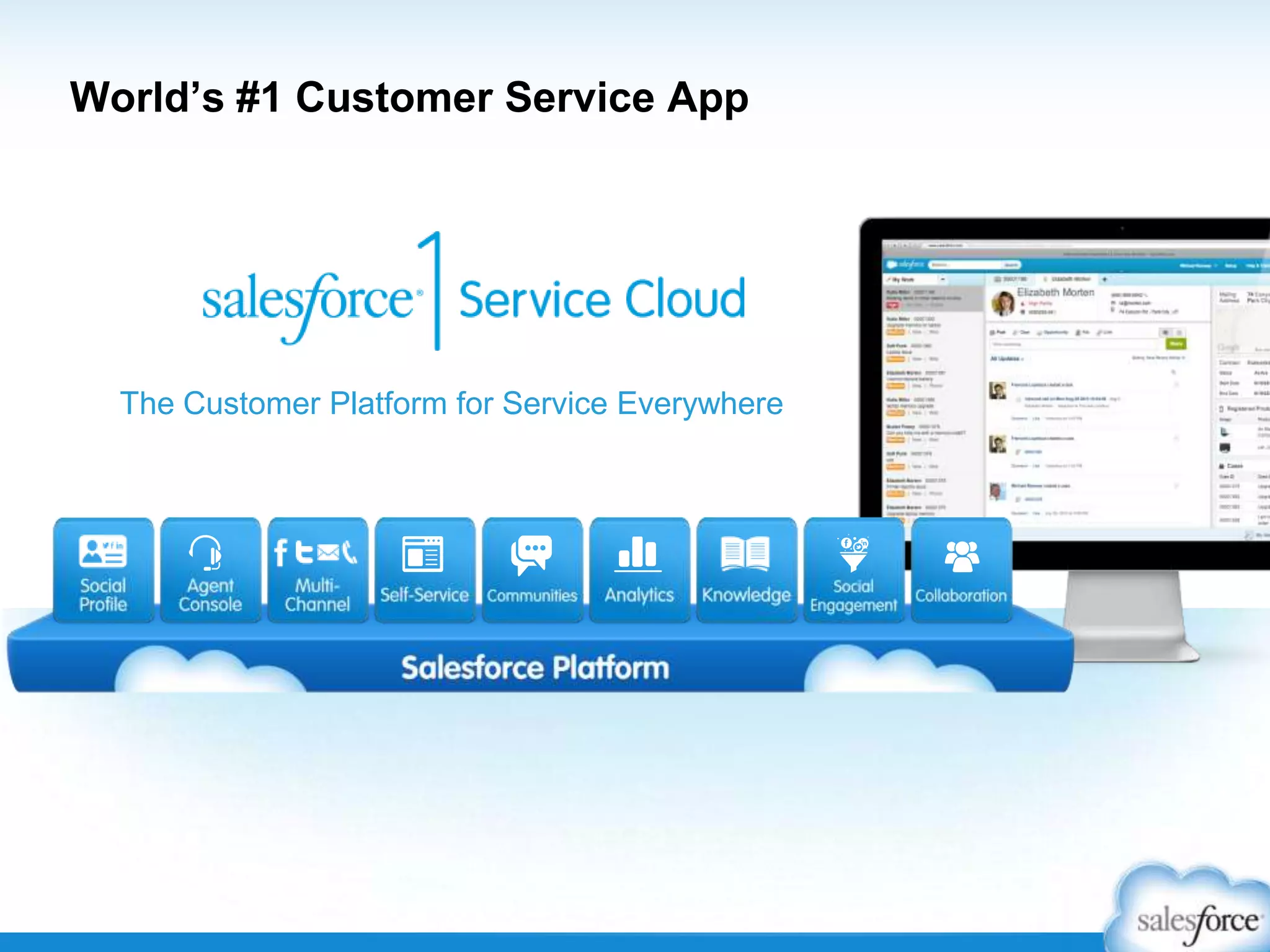 World’s #1 Customer Service App
The Customer Platform for Service Everywhere
 