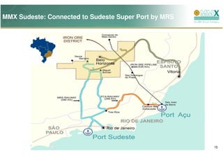 MMX Sudeste: Connected to Sudeste Super Port by MRS




                                                      15
 