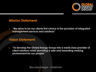 Global Energy Group Capability Profile